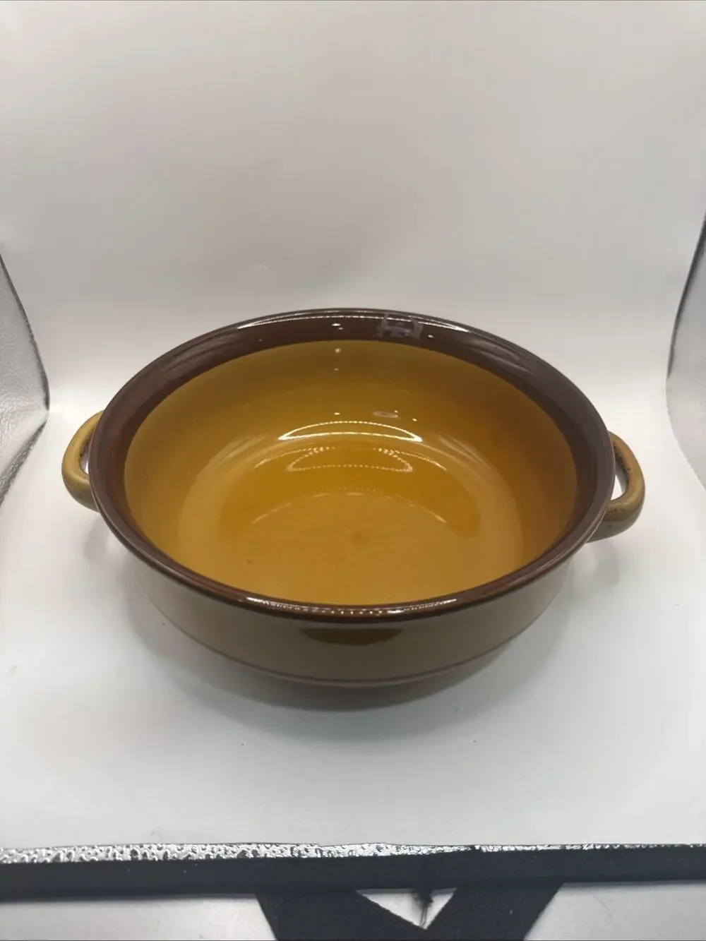 Vintage K.K. Noritake Stoneware Two Handled Serving Bowl *